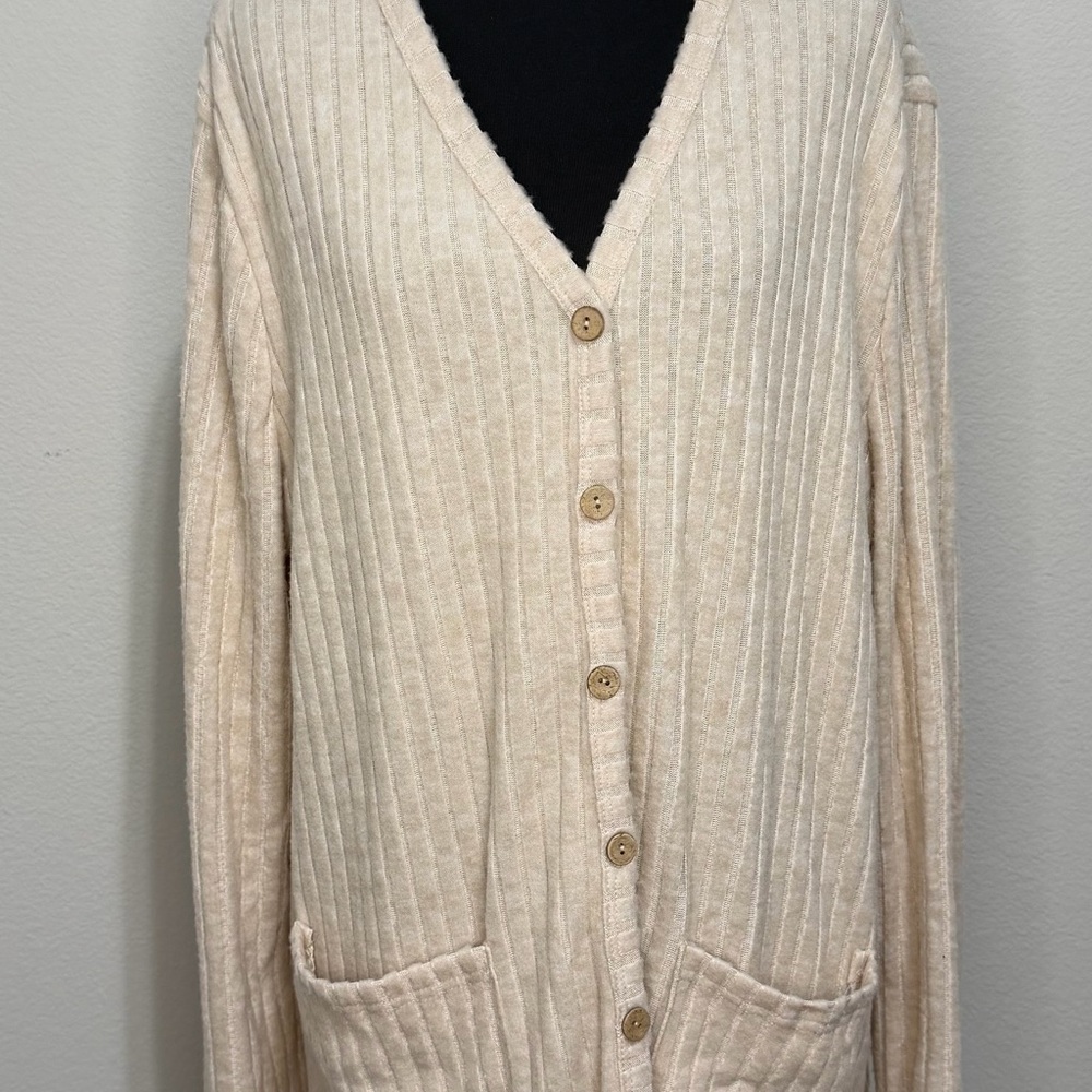 🔥SALE🔥NWT S-Deer Cream/tan  Button-Up Cardigan